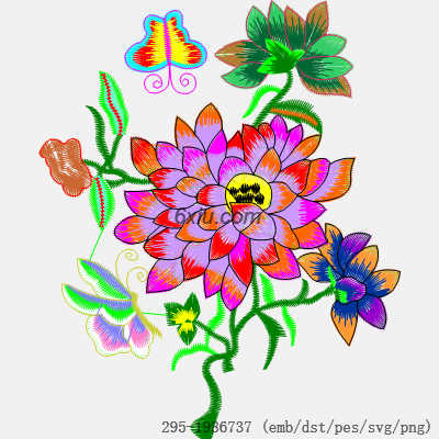 svg矢量绣花图下载