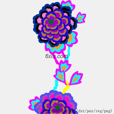 svg矢量绣花图下载