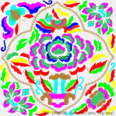 svg矢量绣花图下载