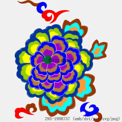 svg矢量绣花图下载