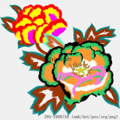 svg矢量绣花图下载