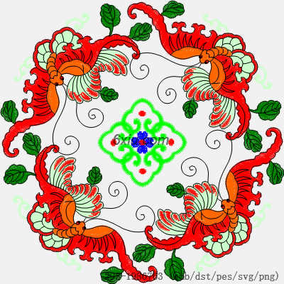 svg矢量绣花图下载