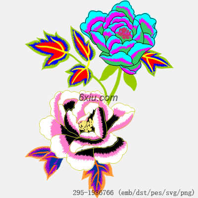 svg矢量绣花图下载