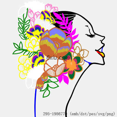 svg矢量绣花图下载