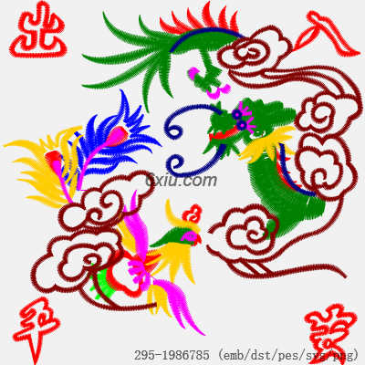 svg矢量绣花图下载