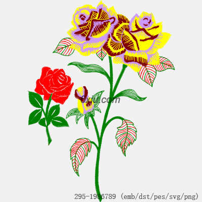 svg矢量绣花图下载