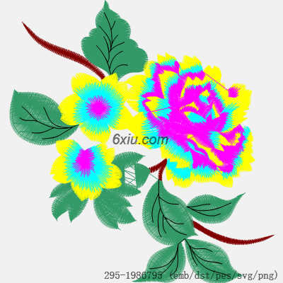 svg矢量绣花图下载