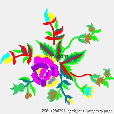 svg矢量绣花图下载
