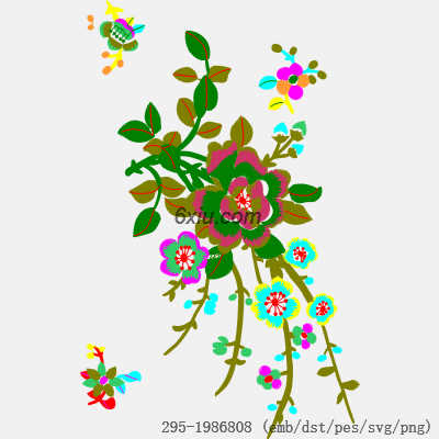 svg矢量绣花图下载