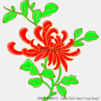 svg矢量绣花图下载