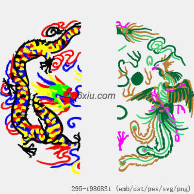 svg矢量绣花图下载