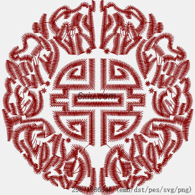 svg矢量绣花图下载