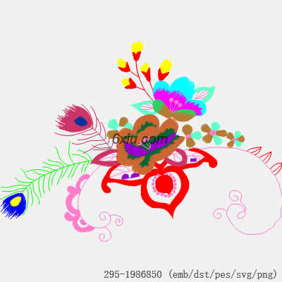 svg矢量绣花图下载