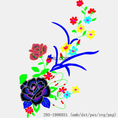 svg矢量绣花图下载