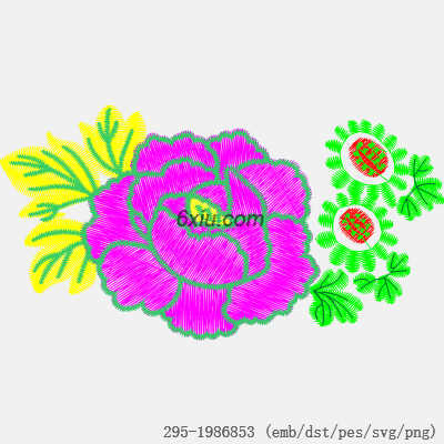 svg矢量绣花图下载