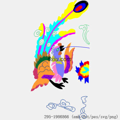 svg矢量绣花图下载