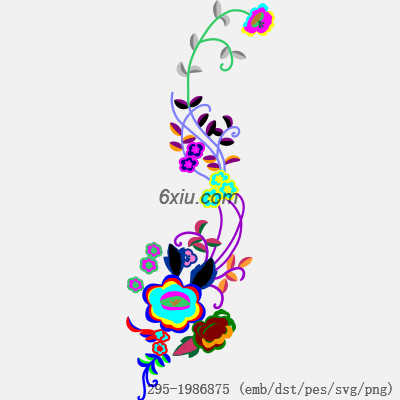 svg矢量绣花图下载