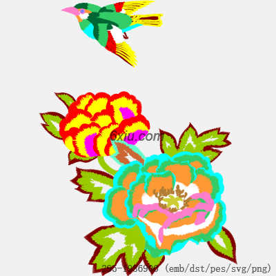 svg矢量绣花图下载