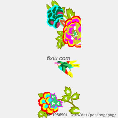 svg矢量绣花图下载