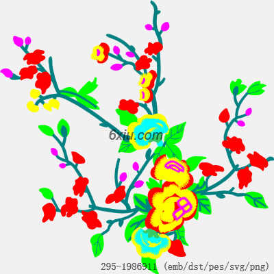 svg矢量绣花图下载