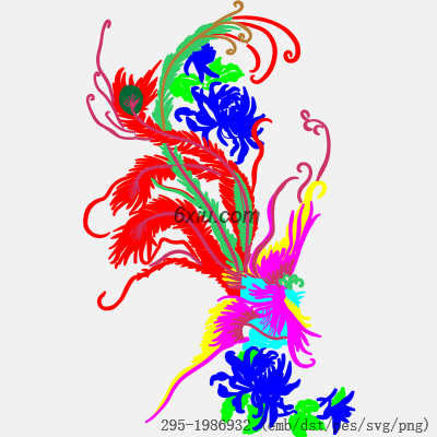 svg矢量绣花图下载