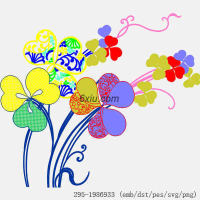 svg矢量绣花图下载