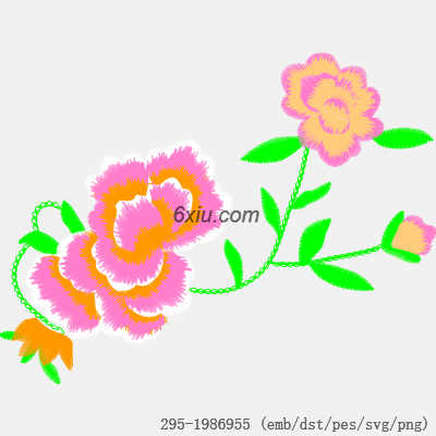svg矢量绣花图下载