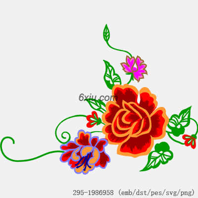 svg矢量绣花图下载