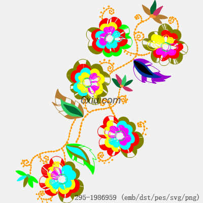svg矢量绣花图下载