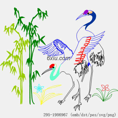svg矢量绣花图下载