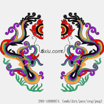 svg矢量绣花图下载