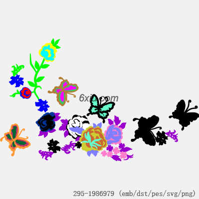 svg矢量绣花图下载