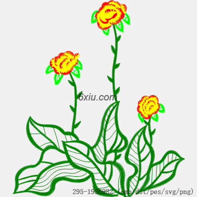 svg矢量绣花图下载