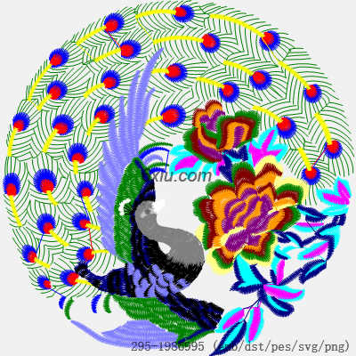 svg矢量绣花图下载