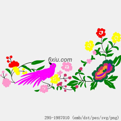 svg矢量绣花图下载