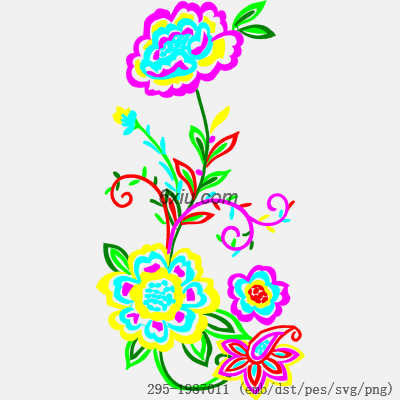 svg矢量绣花图下载