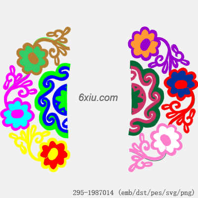 svg矢量绣花图下载
