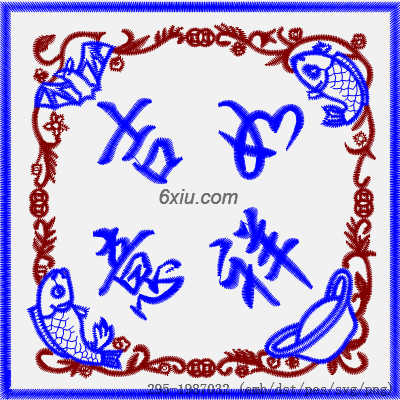 svg矢量绣花图下载