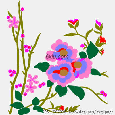 svg矢量绣花图下载