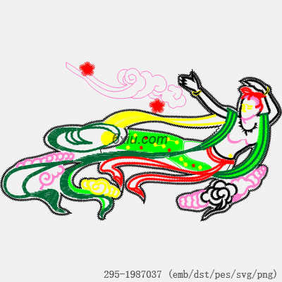 svg矢量绣花图下载