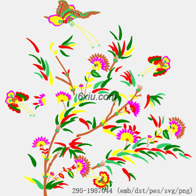 svg矢量绣花图下载