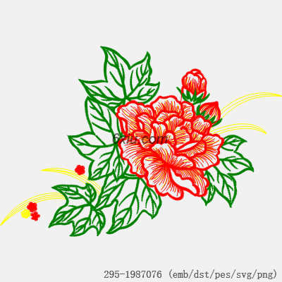 svg矢量绣花图下载