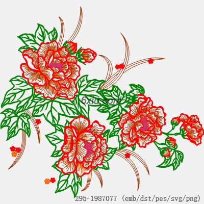 svg矢量绣花图下载