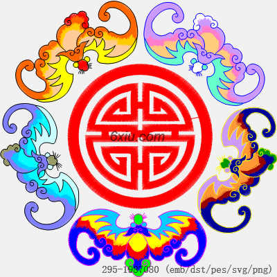 svg矢量绣花图下载
