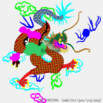 svg矢量绣花图下载
