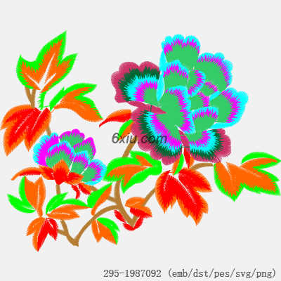 svg矢量绣花图下载