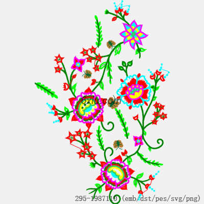 svg矢量绣花图下载