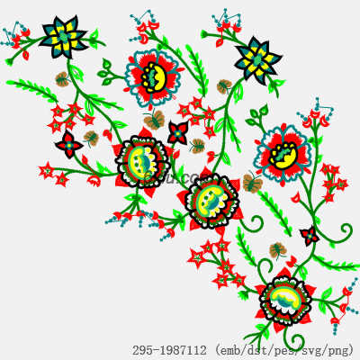svg矢量绣花图下载