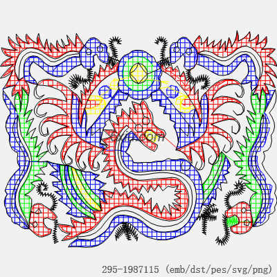 svg矢量绣花图下载