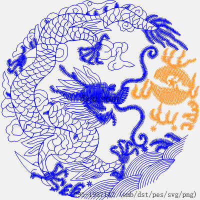 svg矢量绣花图下载